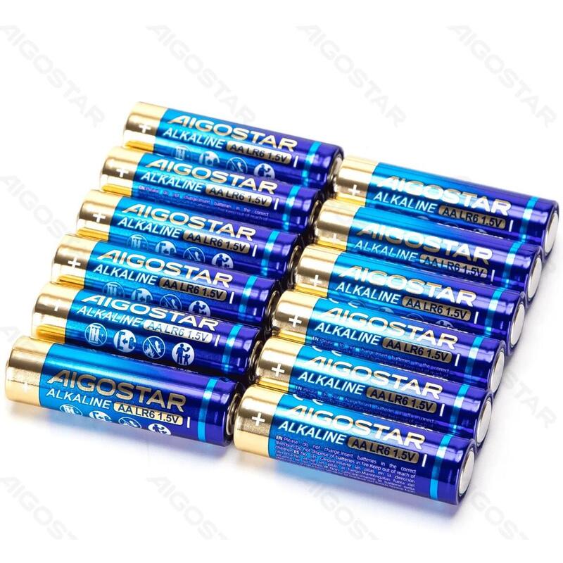 Pila Alcalina Lr6 (Aa) 1.5v 12 Uds Aigostar