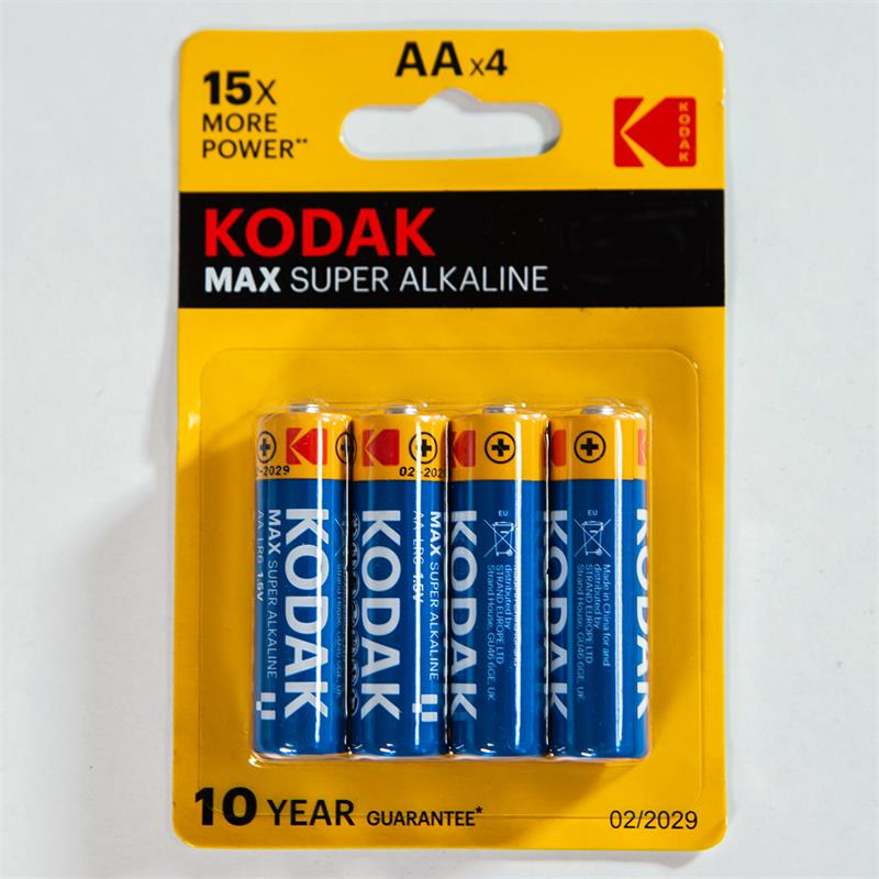 Pilas Kodak Max Aa Lr6 1.5v Blister 4 Unidades