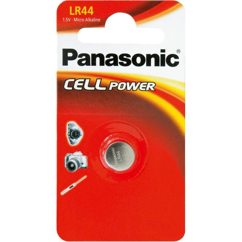 Pila De Botón Panasonic Alcalina Lr44, 105 Mah, 1,5 V Ag13