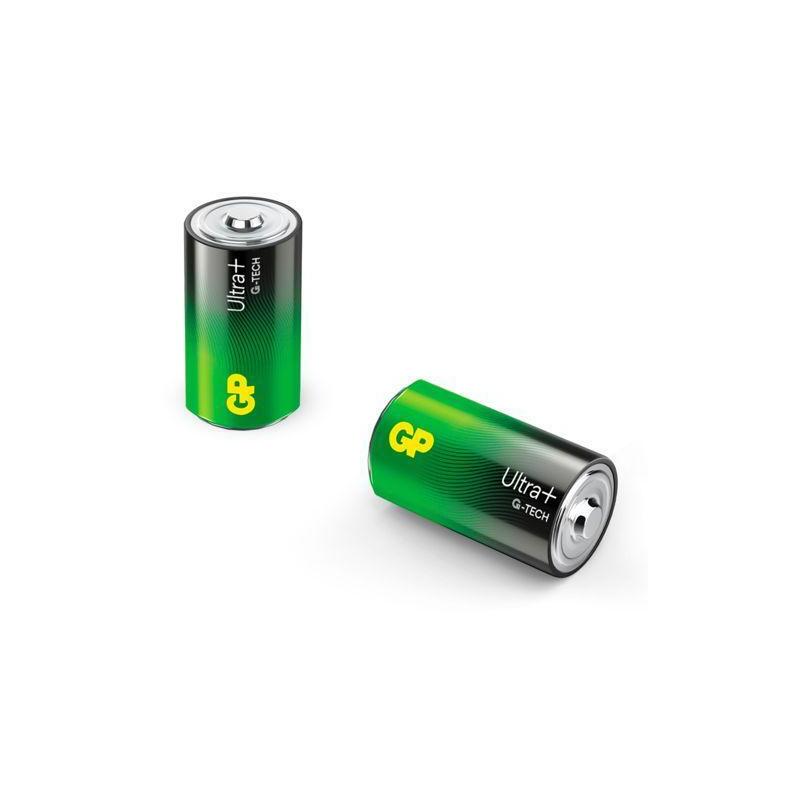 Pila Gp Ultra Plus Alkaline Batterie D Mono 1,5v 2er Blister