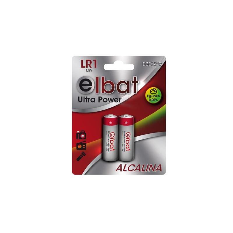 Pilas Elbat Pack 2 Alcalinas Lr1 - Varios