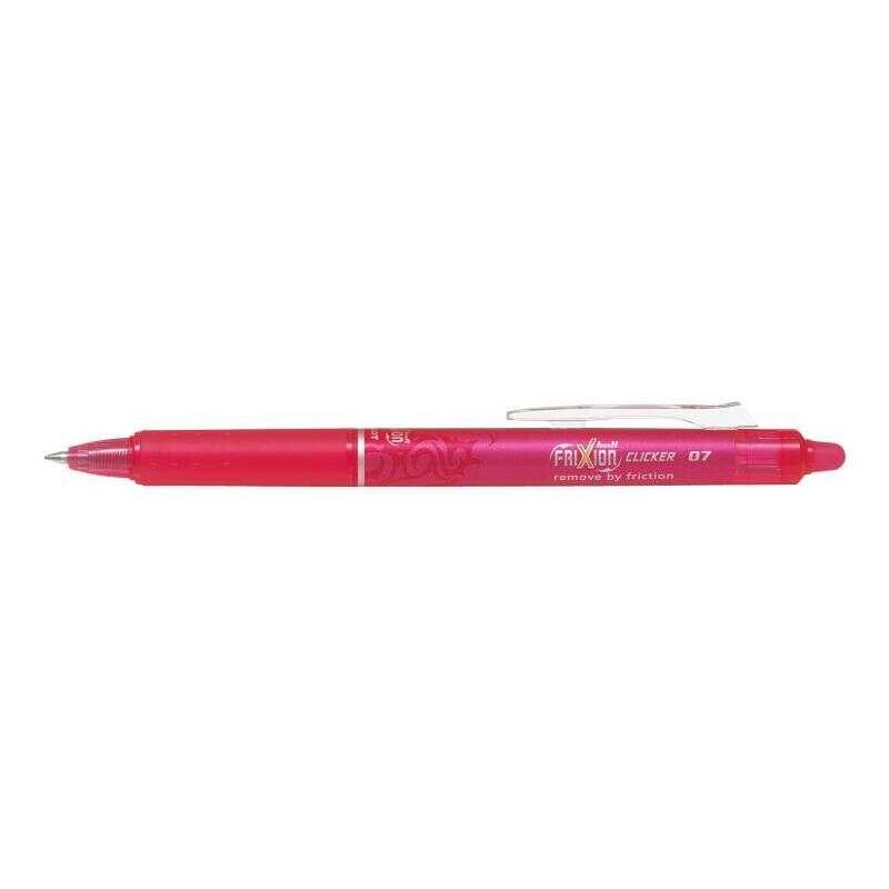 Pilot Boligrafo Borrable Retractil Frixion Clicker Punta Bola Rosa