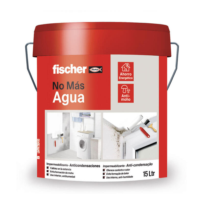 Pintura Blanca Impermeabilizante Anti-Condensaciones 15l 564136 Fischer