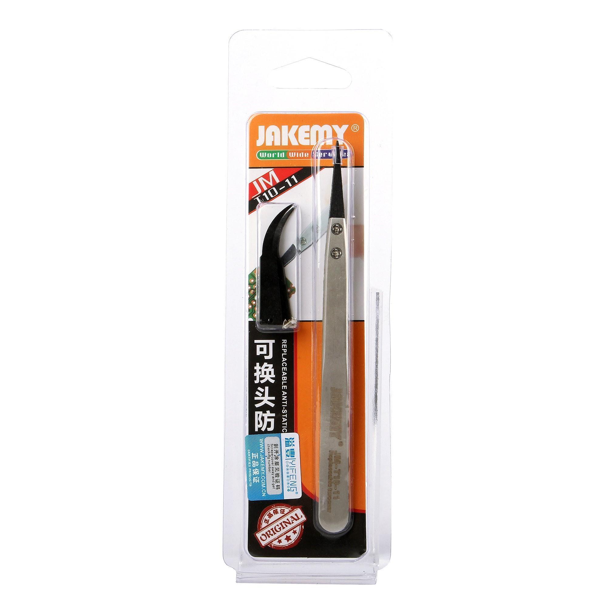 Pinzas Antiestáticas Con Puntas Intercambiables Jakemy Jm-T10-11