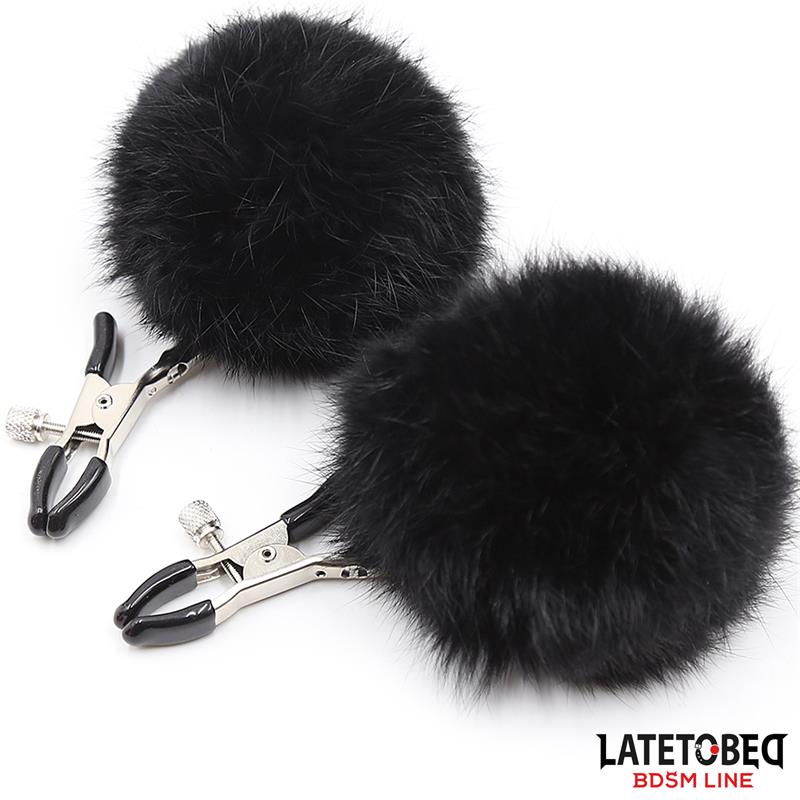 Pinzas Para Pezones Con Pelo Negro