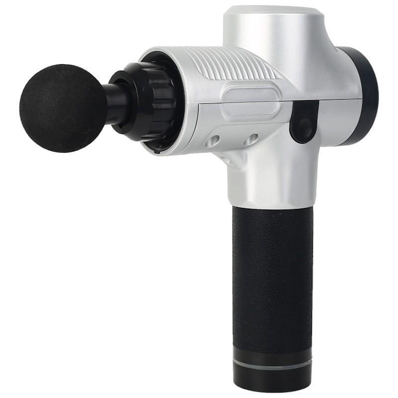 Pistola De Masaje Muscular Mg-009 6 Cabezales 30 Niveles Blanco