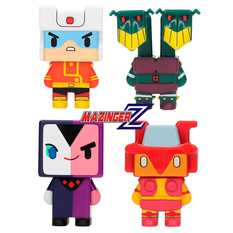 Pixel 004 Set 4 Figuras 7 Cm. Mazinger Z