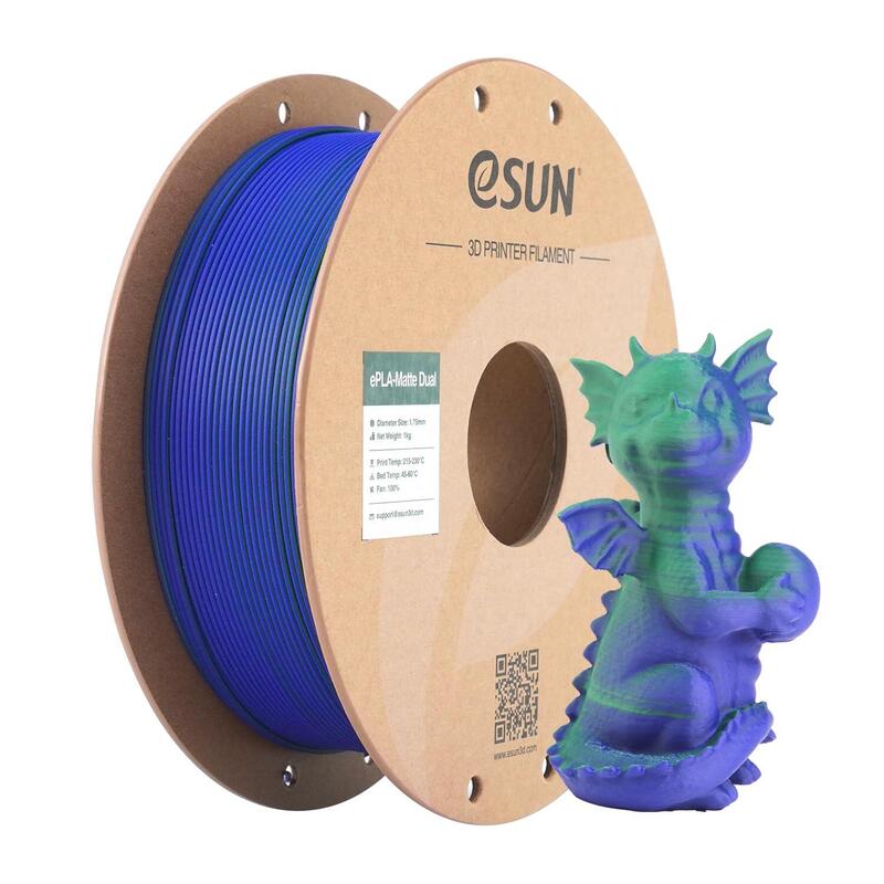 Pla Matte Dual 1,75mm Verde Azul 1kg