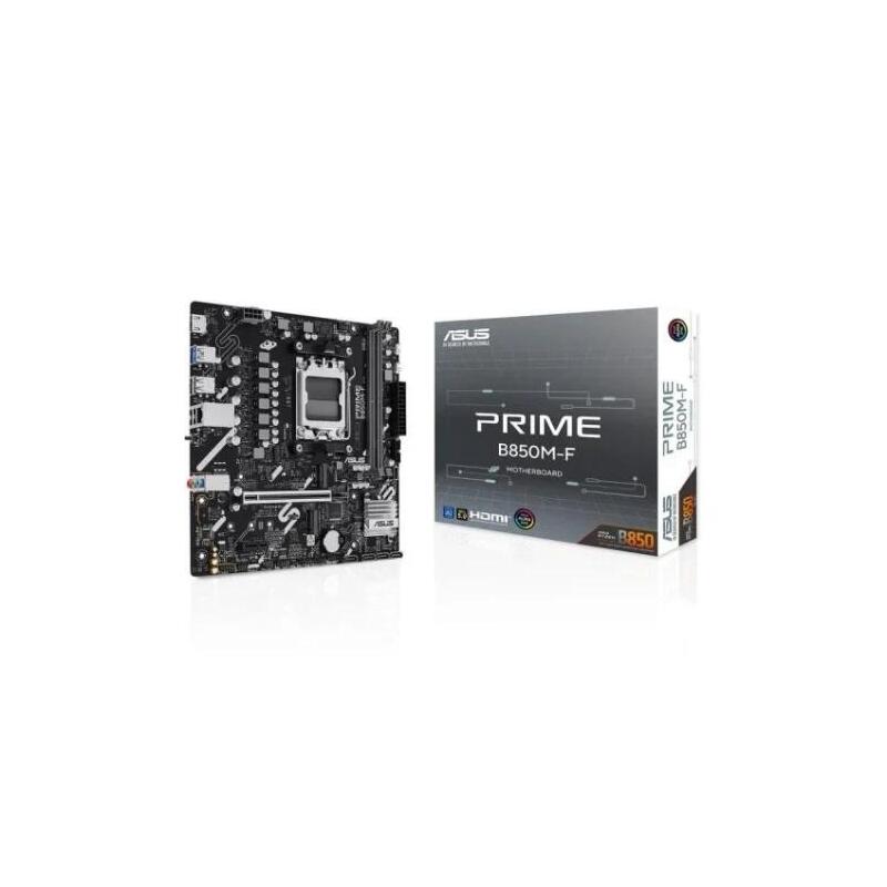 Placa Asus Prime B850m-F,Amd,Am5,B850,2ddr5,128gb,1hdmi,4sata3+2m.2,Gblan,5usb3.2,Matx 90mb1n90-M0eay0