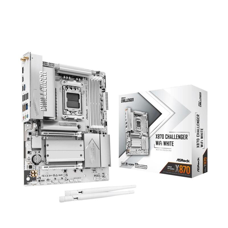Placa Base Asrock X870 Challenger Wifi7 Ddr5 Am5 White Retail
