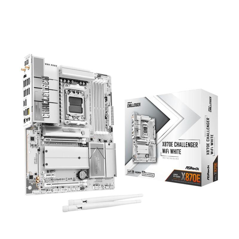 Placa Base Asrock X870e Challenger Wifi7 Ddr5 Am5 White Retail