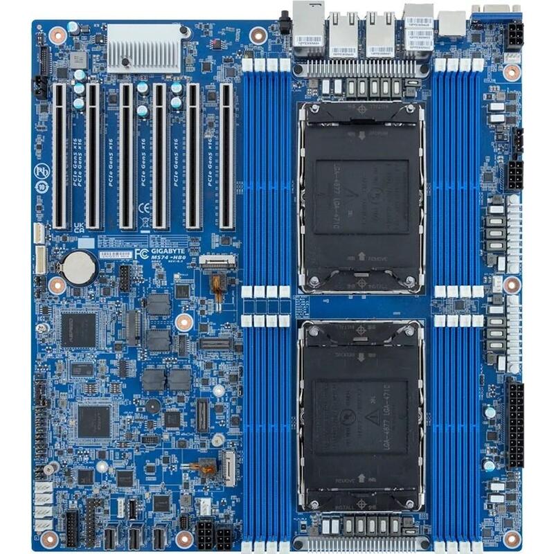 Placa Base Gigabyte Ms74-Hb0 2x Lga4710 Intel Xeon 6 Intel Xeon Serie 6500/6700 Intel Soc
