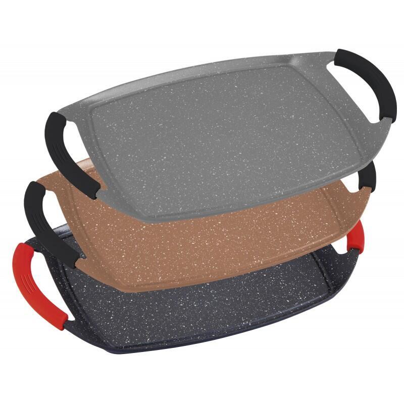 Plancha De Piedra 47 Cm Royal Crown Rc-Gpsc47 Negro