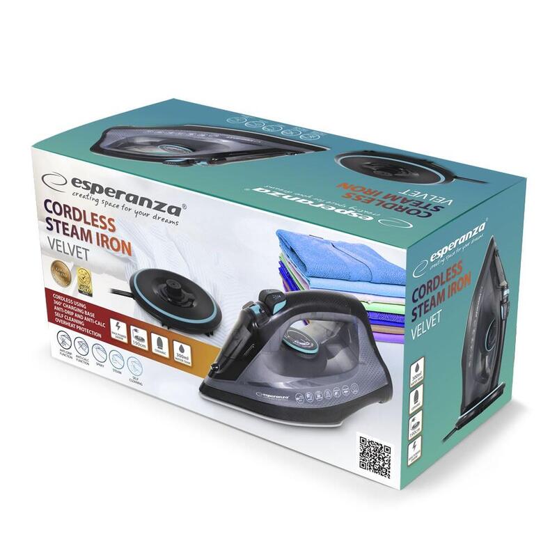 Zelazko Parowe Bezprzewodowe Velvet Ceramic 2600w