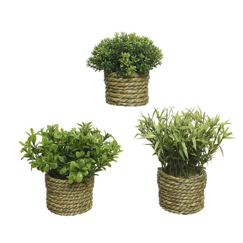 Planta Artificial De Poliester Ø16x13cm
