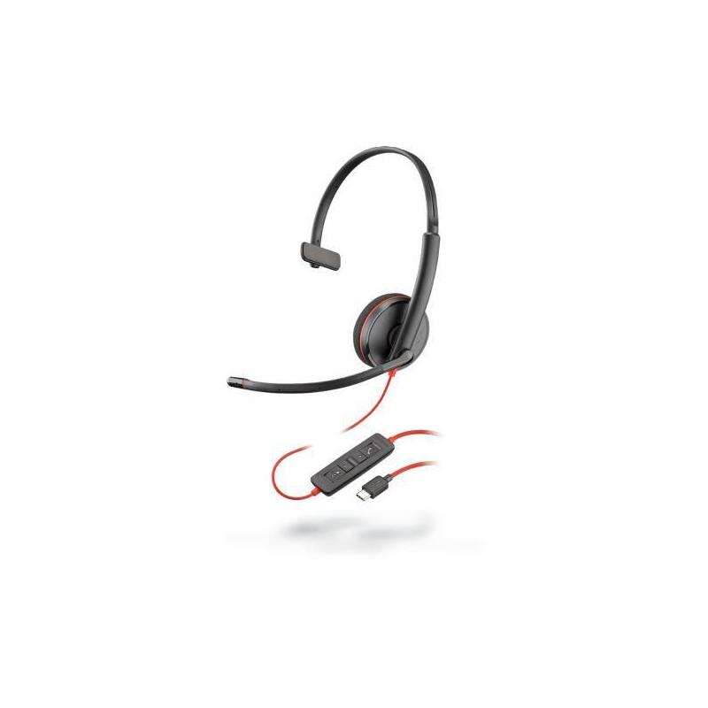 Plantronics Auriculares Poly Blackwire C3210 Con Diadema Usb-C Negro