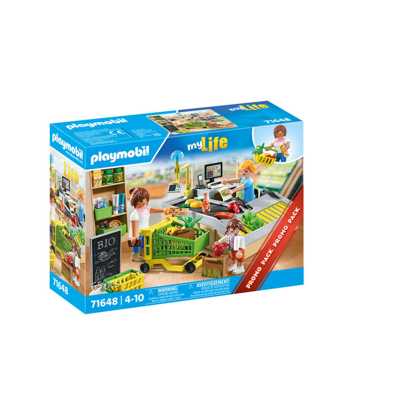 Playmobil 71648 My Life Supermercado Ecológico, Juguete De Construcción 71648