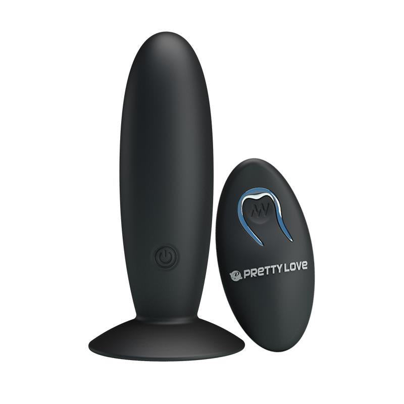 Plug Anal Con Control Remoto Color Negro