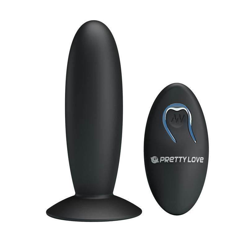 Plug Anal Con Control Remoto Color Negro