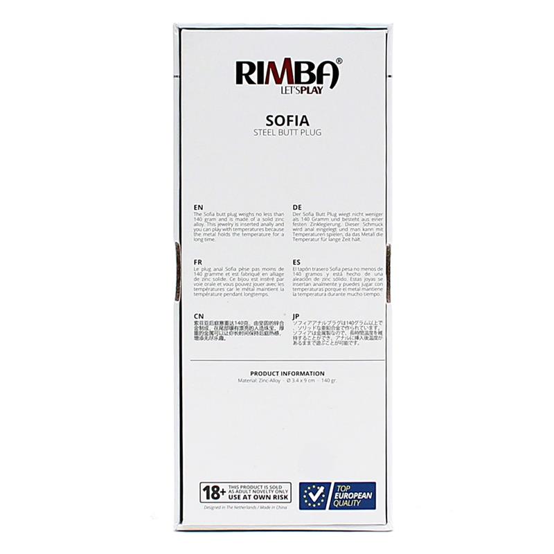 Plug Anal De Metal Sofia Joya Rosa