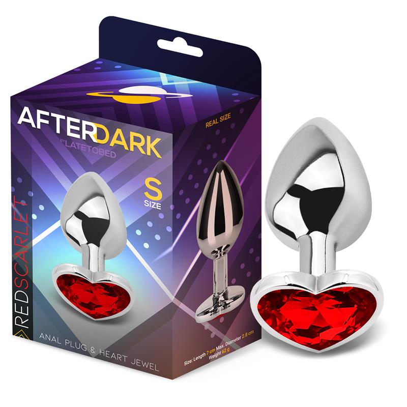 Plug Anal Joya De Corazón Red Scarlet Talla S