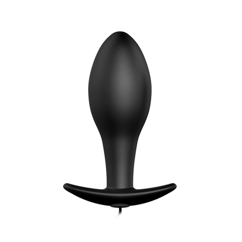 Pretty Love - Plug Anal Silicona Forma Ancla 12 Modos Vibracion Negro