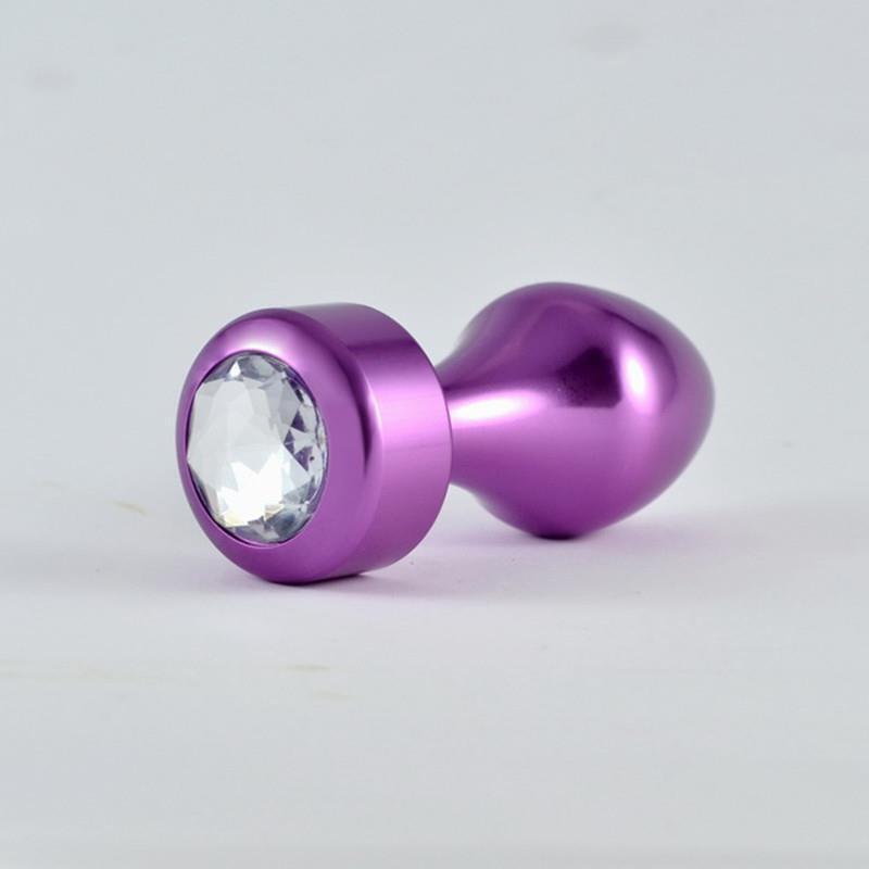 Plug Anal Púrpura Rosebud Con Joya