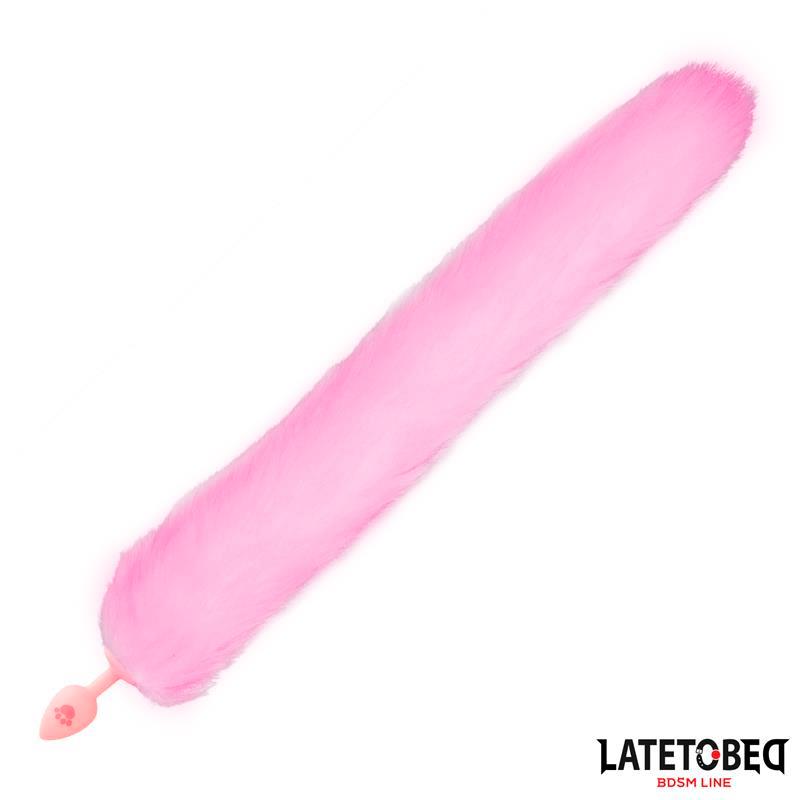 Plug Anal Con Cola De Zorro Rosa