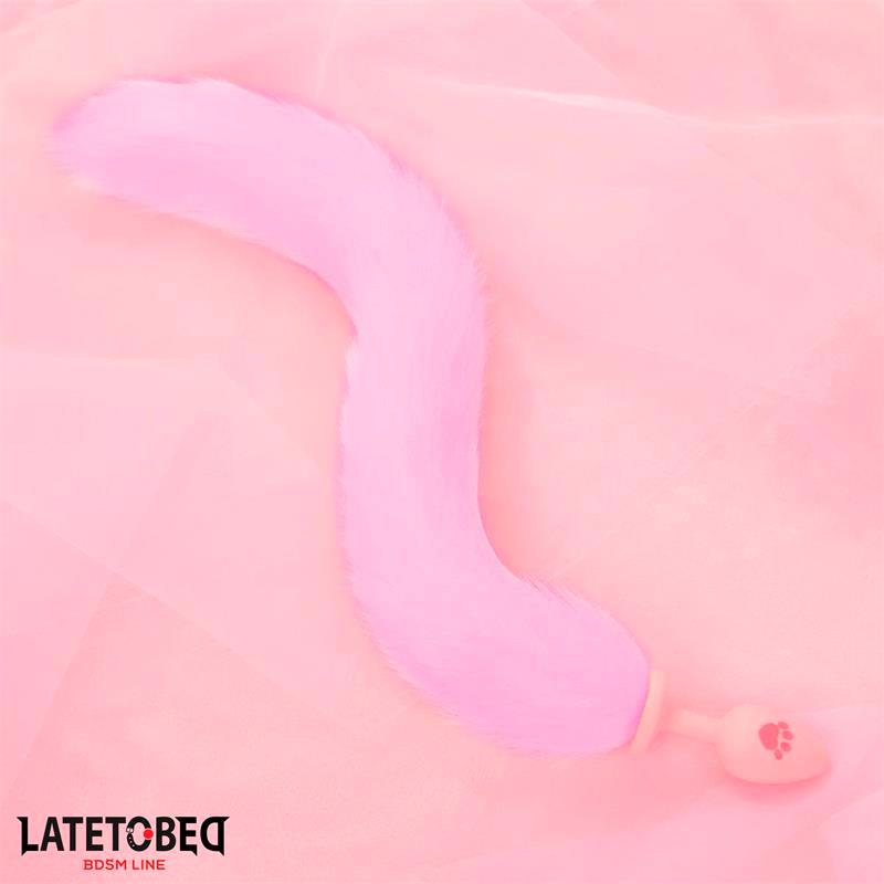 Plug Anal Con Cola De Zorro Rosa