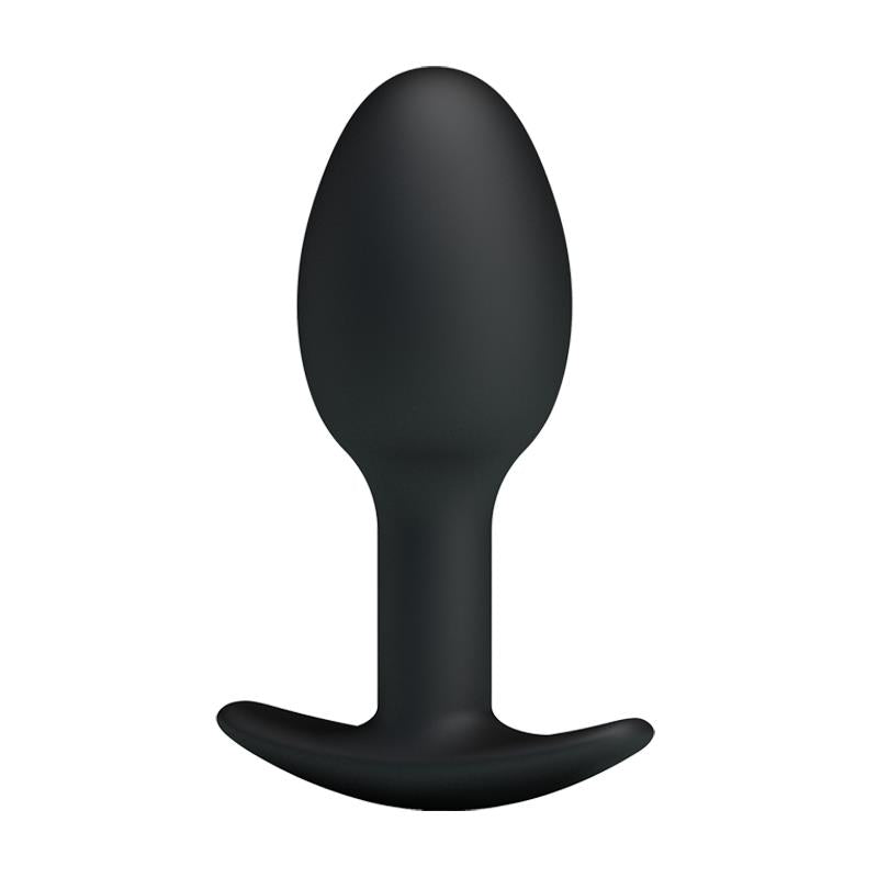 Plug Anal Silicona Negro Con Bola
