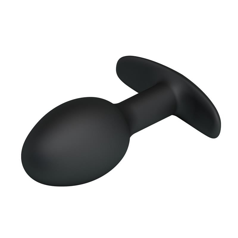 Plug Anal Silicona Negro Con Bola