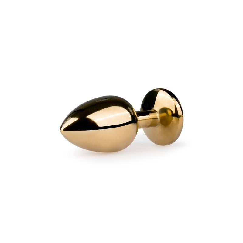 Plug Con Cristal Transparente No. 1 - Dorado