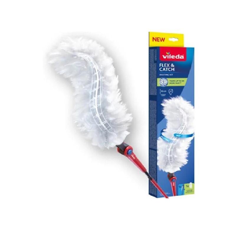 Plumero Para El Polvo Vileda Con Mango Largo + 1 Recambio Flex&Catch
