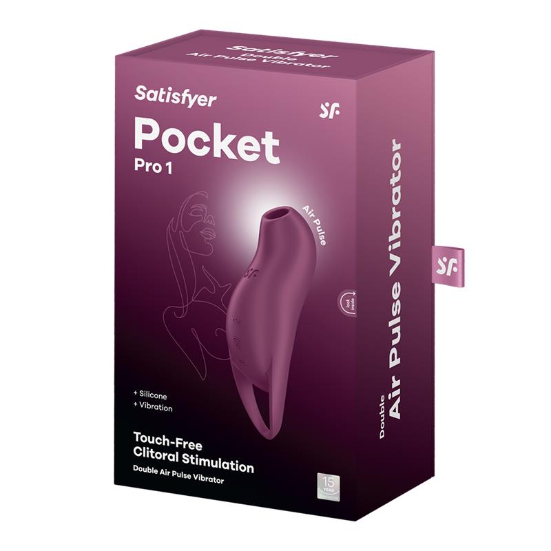Satisfyer - Pocket Pro 1 Estimulador Clítoris Granate