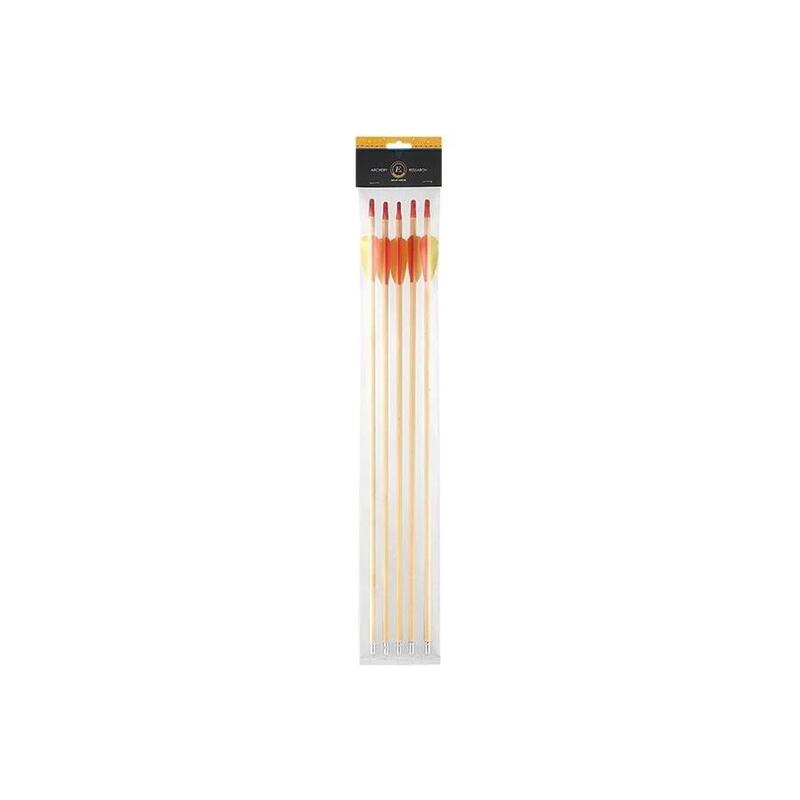 Poe Lang Target Wooden 30" D-027a-B1 Wooden Arrows 5 Pcs