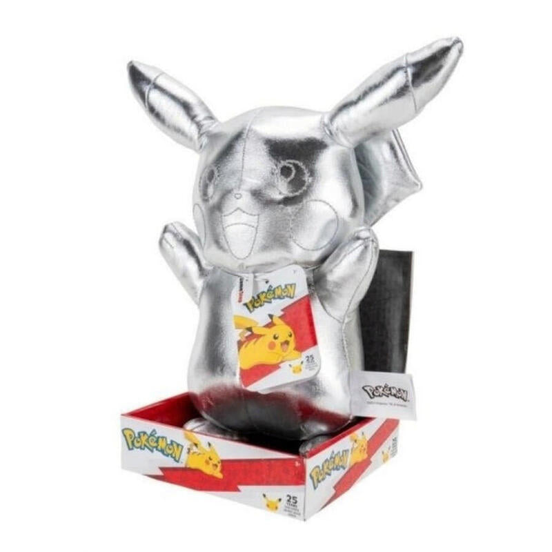 Pokemon - Peluche - Silver Pikachu 30 Cm