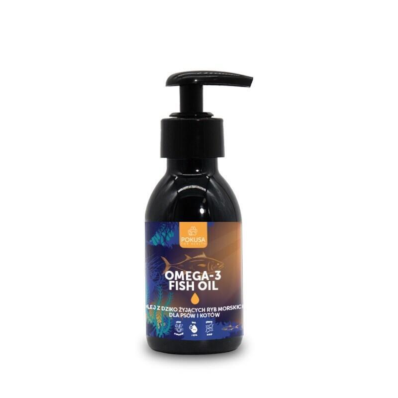 Pokusa Omega-3 Fish Oil - Aceite De Pescado Para Perros Y Gatos 100ml