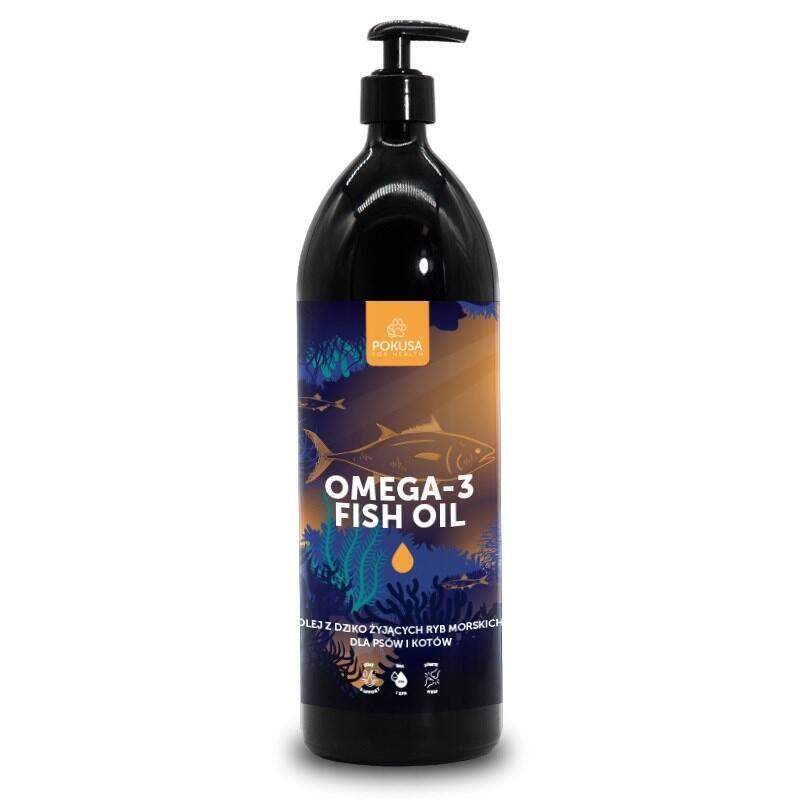 Pokusa Omega-3 Fish Oil - Aceite De Pescado Para Perros Y Gatos 500ml
