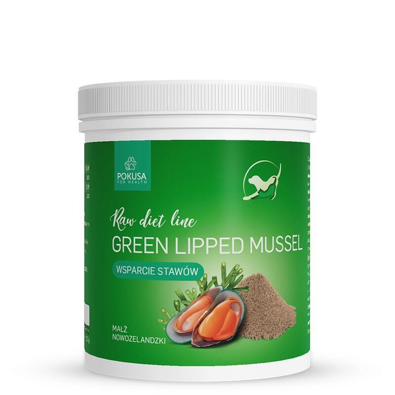 Pokusa Rawdietline Green Lipped Mussel - Suplementos Para Perros Y Gatos - 150g