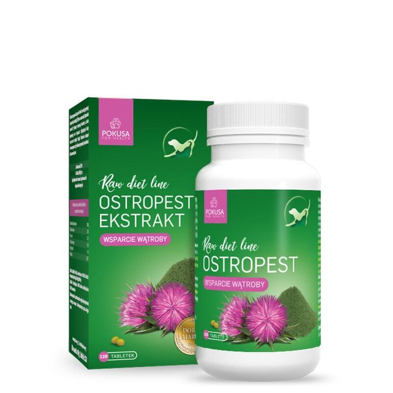 Pokusa Rawdietline Milk Thistle Extract - Suplementos Para Perros Y Gatos - 120 Uds.