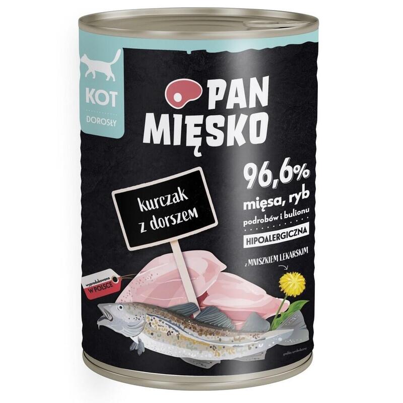 Pan Miesko Kurczak Z Dorszem (Dorosly) 400g