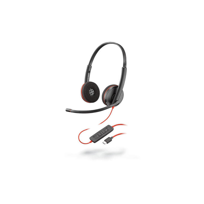 Poly Blackwire 3220 Auriculares Alámbrico Diadema Llamadas/Música Usb Tipo C Negro