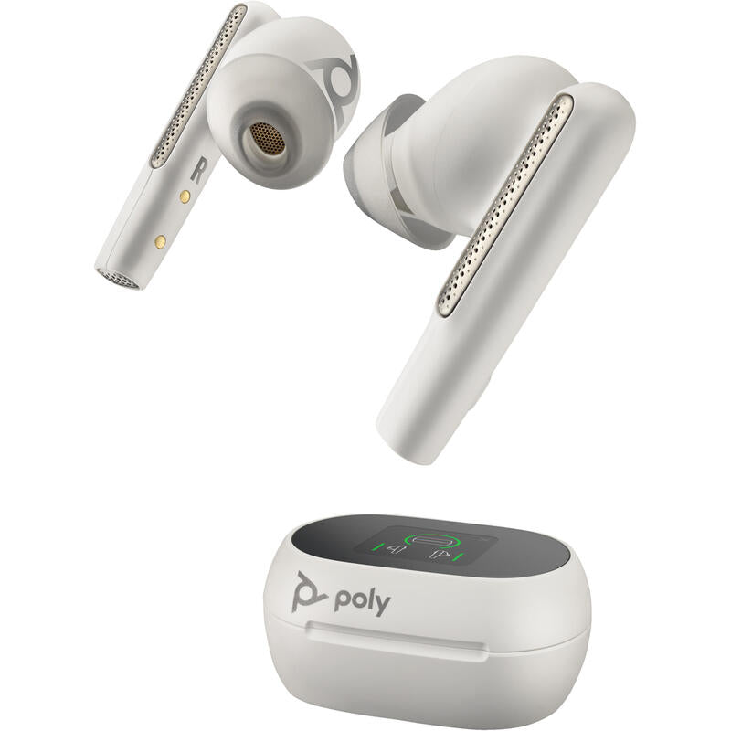 Poly Voyager Free 60+ Uc White Sand Earbuds +Bt700 Usb-A Adapter +Touchscreen Charge Case Auriculares Inalámbrico Dentro De Oído Llamadas/Música Usb Tipo A Blue