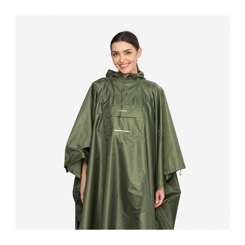 Poncho Impermeable Para Adultos, Mochila Viking Vesper, Color Verde.