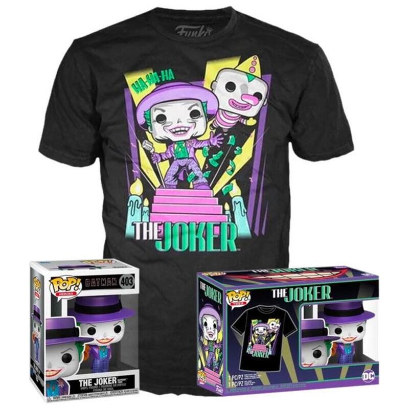 Pop & Tee Dc Comics Batman The Joker 89 Figura + Camiseta Talla Xl Ut - 55851