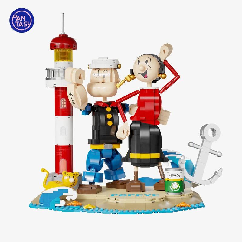 Popeye & Olivia Set Construccion 33 Cm Popeye
