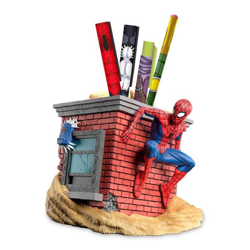 Portalapices + Lapiceros Spiderman Marvel