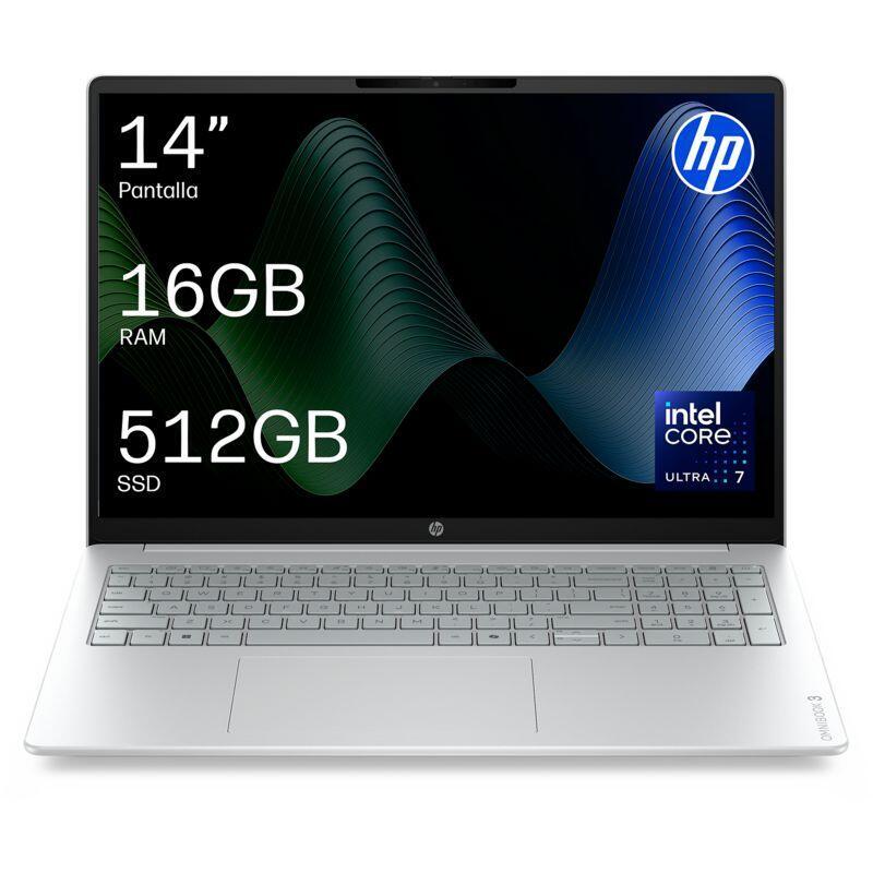 Portátil Hp Omnibook 3 Next Gen Ai 14 Hs0001nsx Copilot+Pc 14" 2k Intel Core Ultra 7 355 49 Tops 16 Gb Ram 512 Gb Ssd W11h Sin Cargador