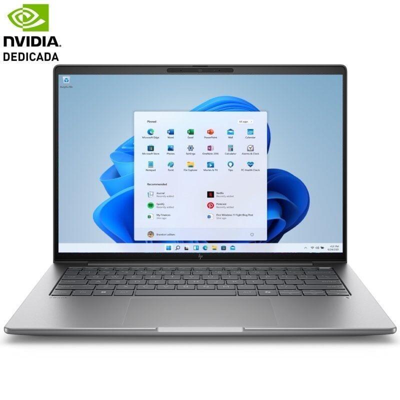 Portátil Hp Zbook 8 G1i 14" Intel Core Ultra 7 265h 64gb 1tb Ssd Nvidia Rtx 500 Ada Plata Meteoro Teclado Español
