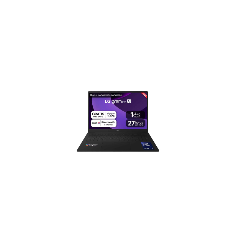 Portátil Lg 16" Wqxga Ips U 7 255h, 32gb 1tb Nvme 8gb W 11 Home